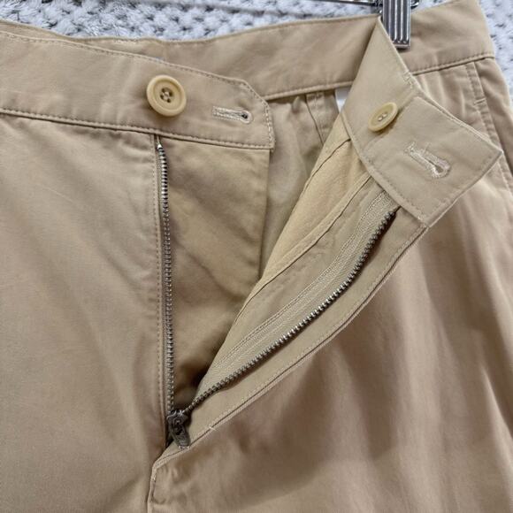 Cos Pants Women 34R Khaki Taper Straight High Rise Side Pocket Flat Front Career - Picture 5 of 16